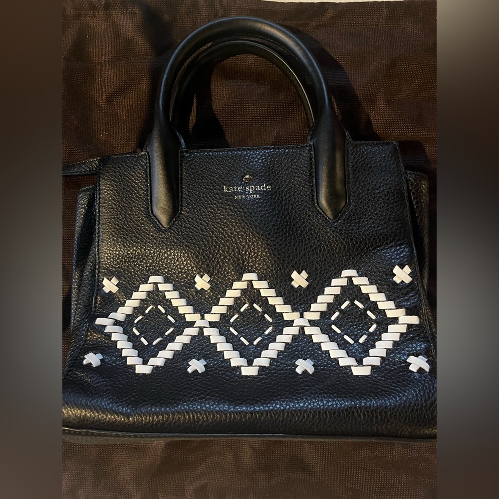 Black & White Patterned Kate Spade Bag